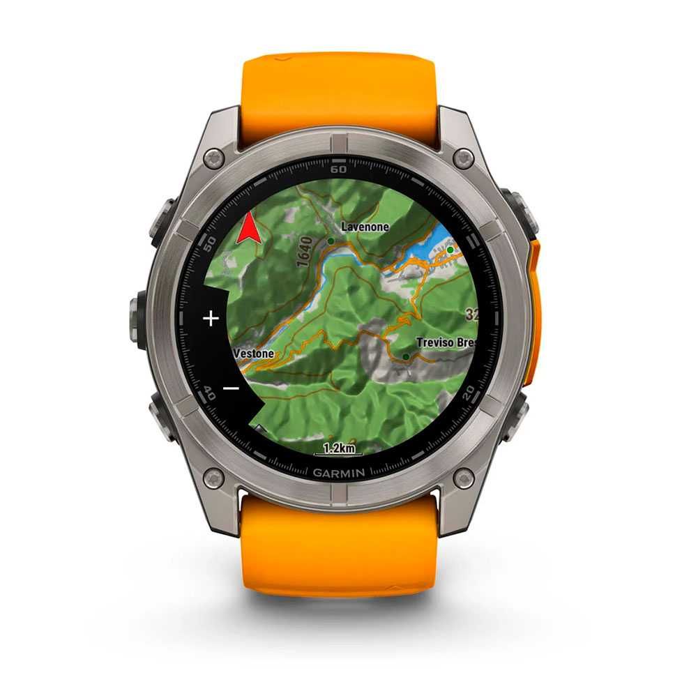 Garmin Fenix 8  51мм AMOLED Sapphire Titanium на силіконі 010-02905-11