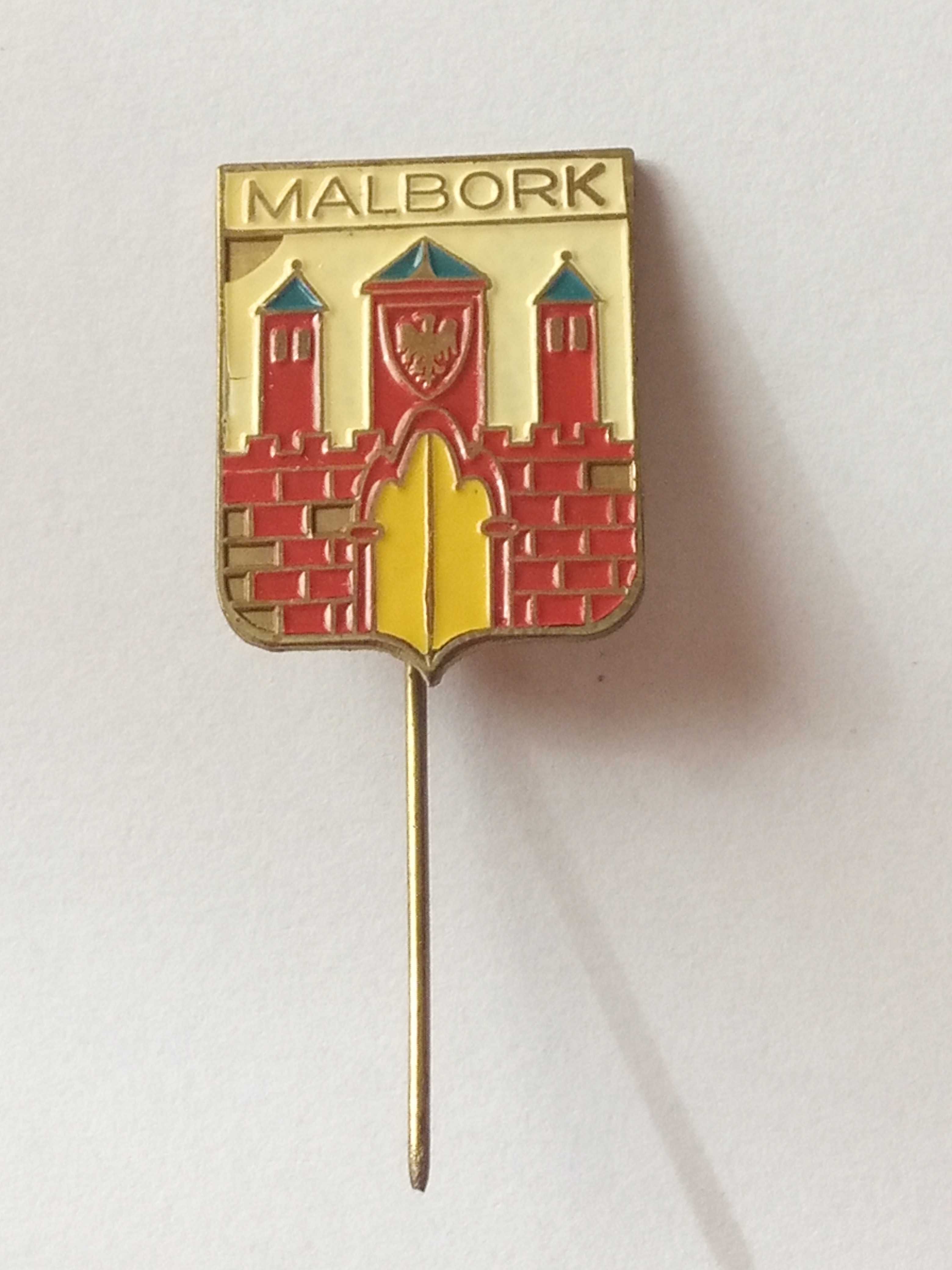 Przypinka Malbork lata 80-te PRL