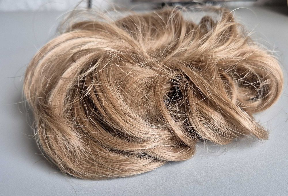 Feshfen Treska z gumową taśmą, kok, gumka do włosów