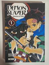 DEMON SLAYER - Mangá Volume 1 (Kimetsu no Yaiba)