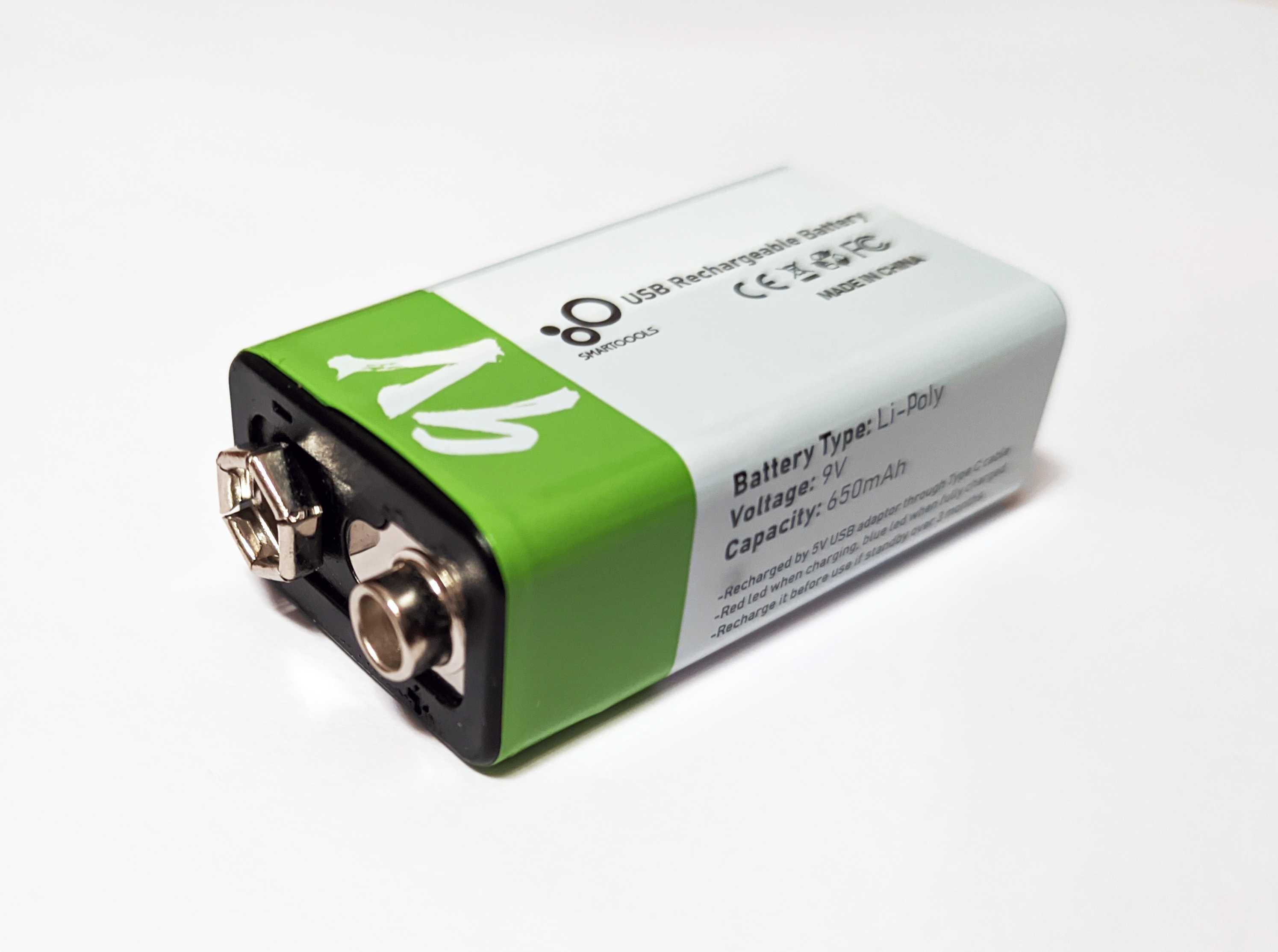 Акумулятор Крона, USB зарядка, 650mAh 9V,аккумулятор-батарейка-батарея