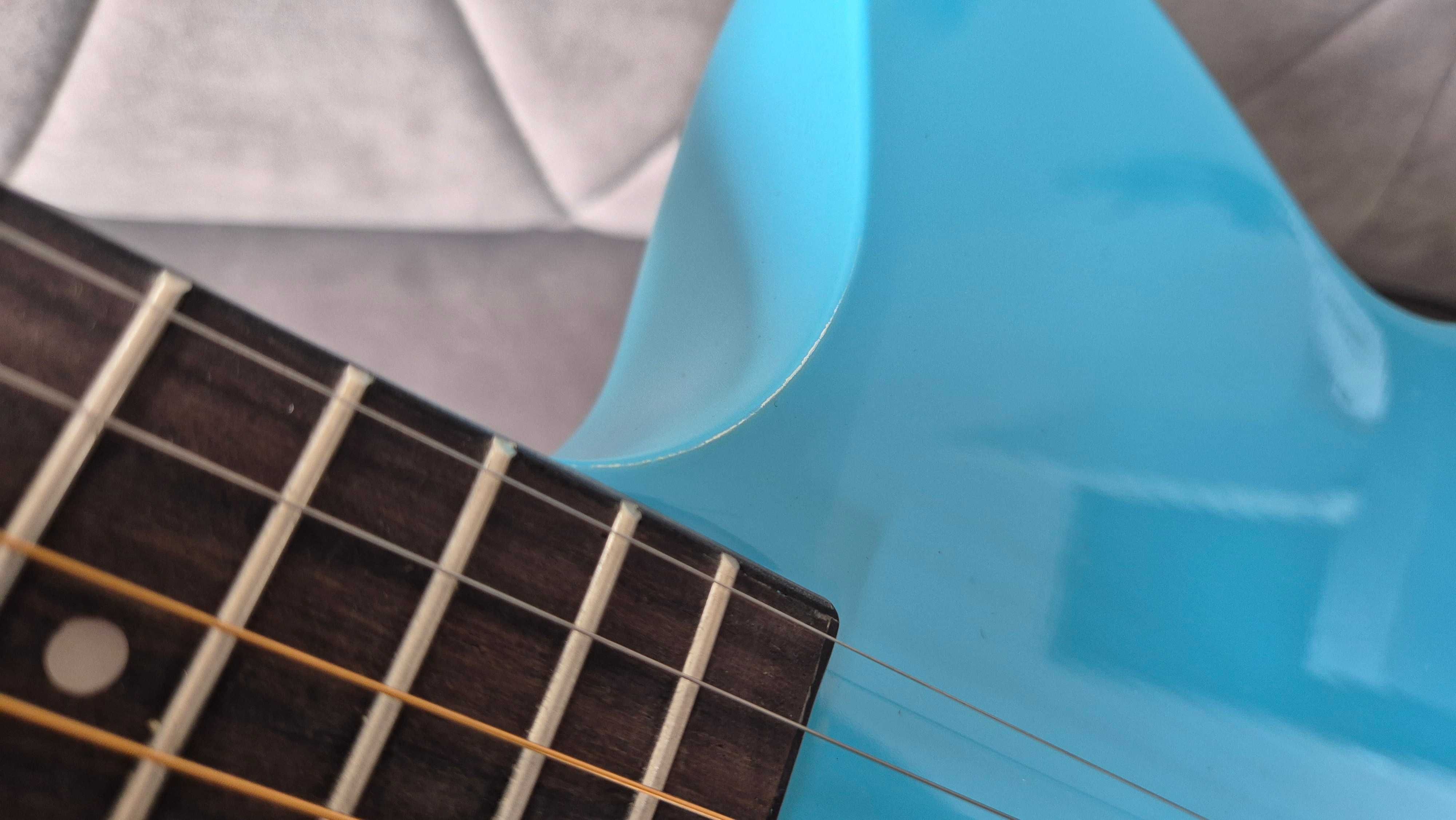 Gitara elektroakustyczna Smiger - niebieska