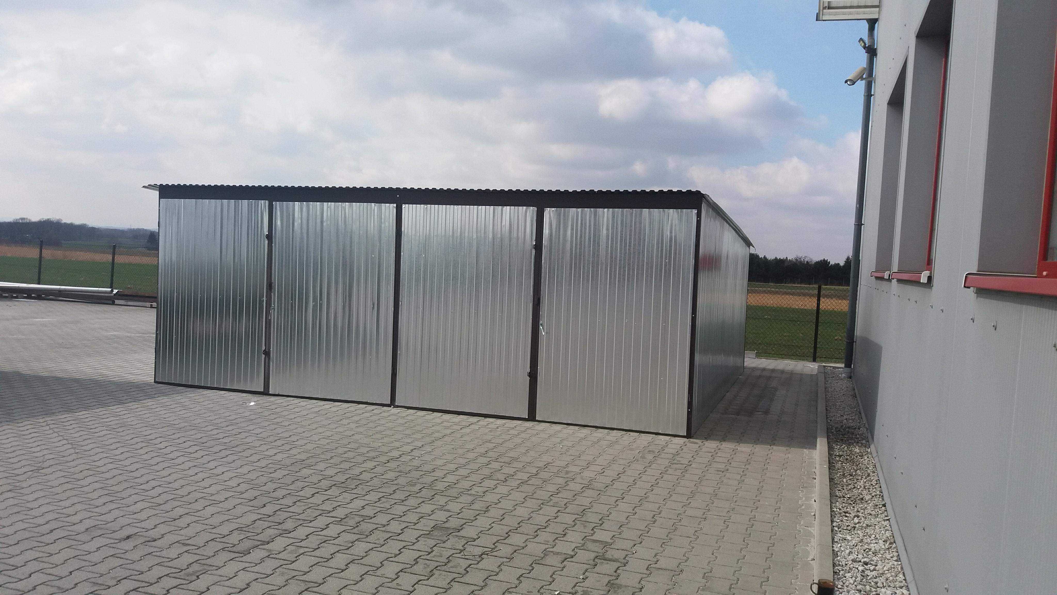 Garaż blaszany 6x5 dwustanowiskowy Blaszak Garaże blaszane na Raty