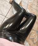 Legginsy skóra latex vinyl