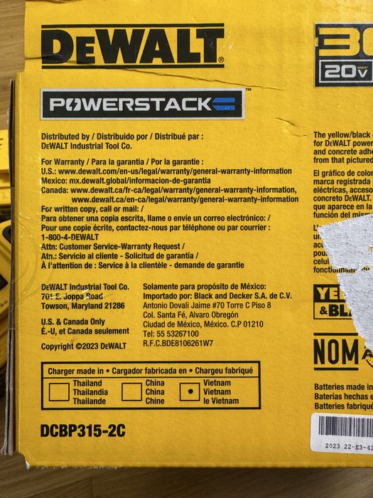 Акумулятор батарея dewalt powerstack dcbp520