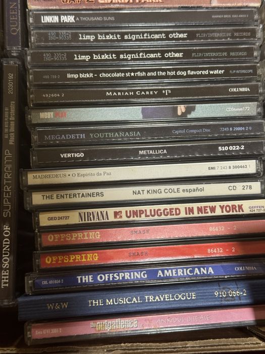 Cds de musica, Metalica, Nirvana, Guns n’ Roses