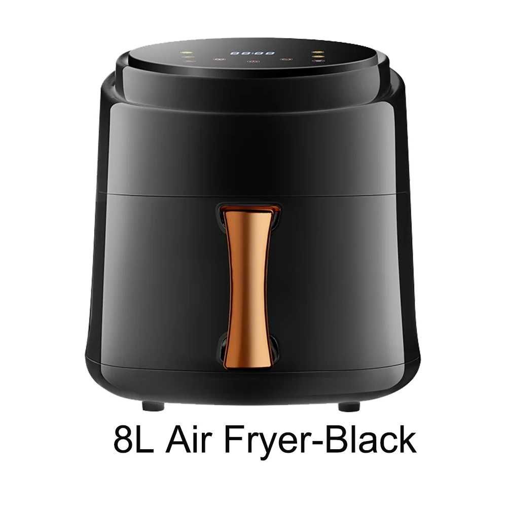 [NOVO] Air Fryer • 8L • 1400W • Touch Screen • Preta / Branca