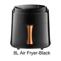 [NOVO] Air Fryer • 8L • 1400W • Touch Screen • Preta / Branca