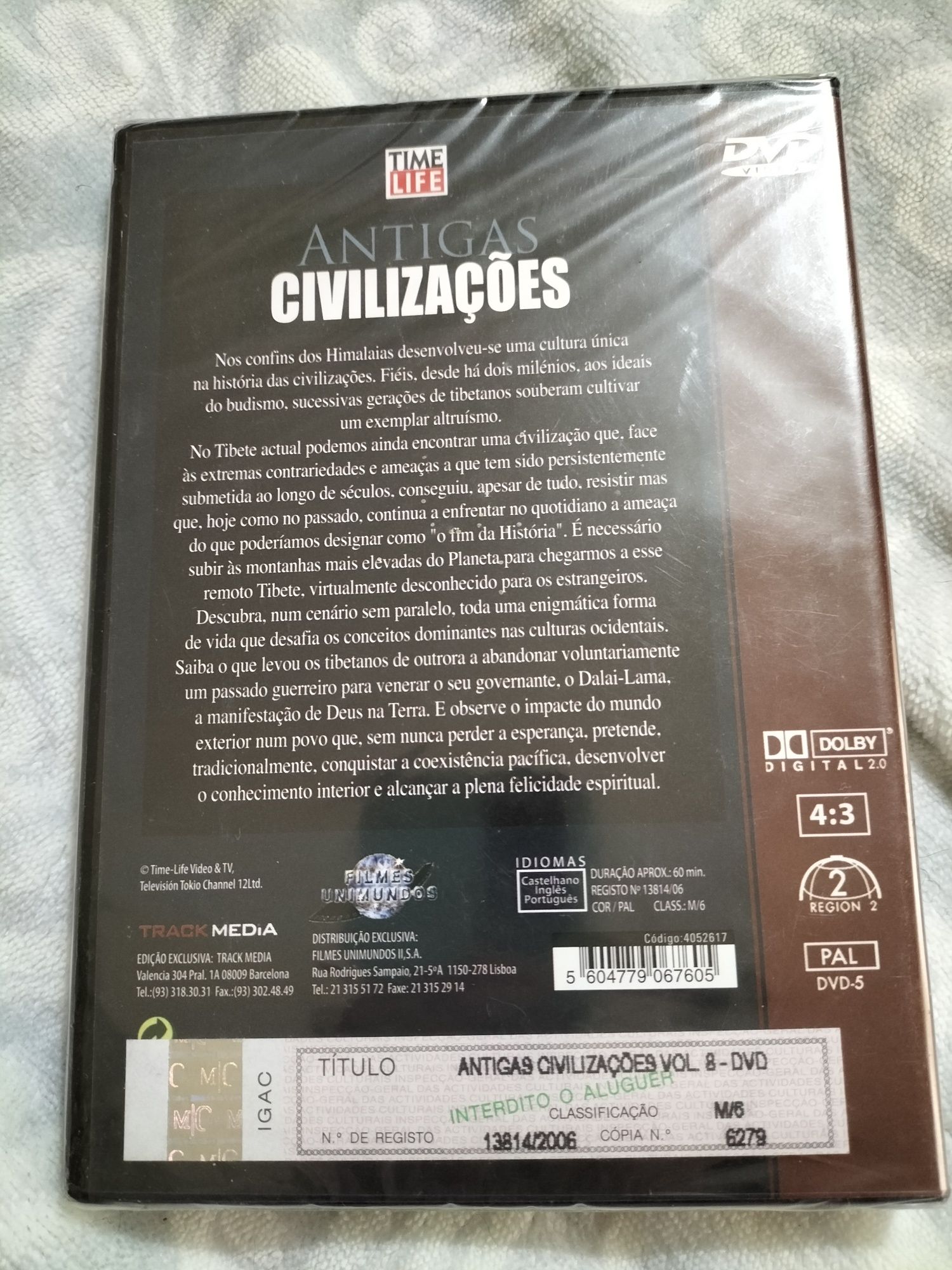 DVD - Antigas civilizações Tibete o fim da história) novo