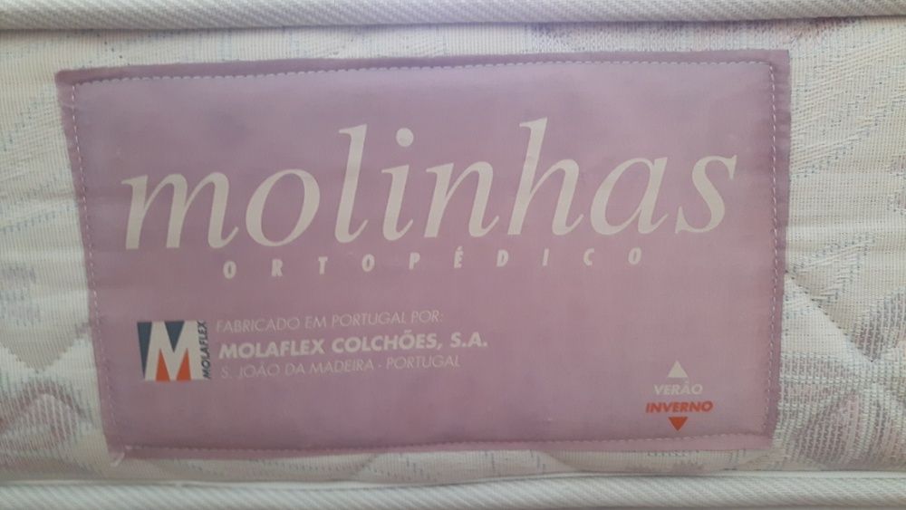 sommier com colchão molaflex 1.60x2,00 P.S- O VALOR NAO E NEGOCIÁVEL