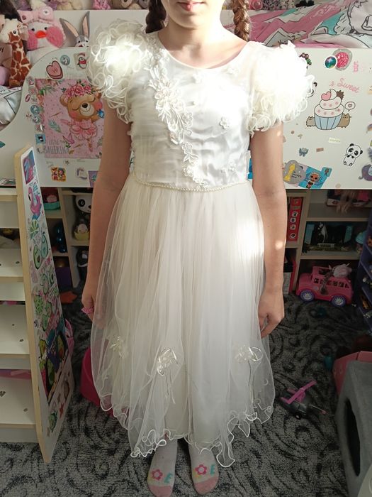 Біле плаття до причастя 9-10 років