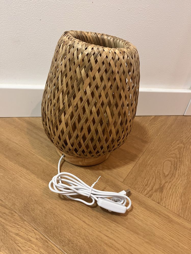 Lampka led bambusowa