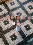 Cienie glam shadows z glam shopu + my secret komplet 9 cieni