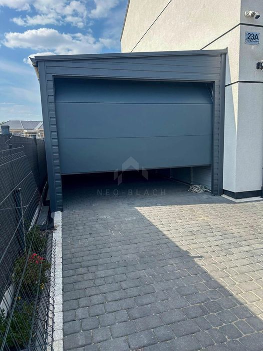 Garaż Blaszany 4,5x6m Brama Segmentowa Transport i montaż Gratis Nb280