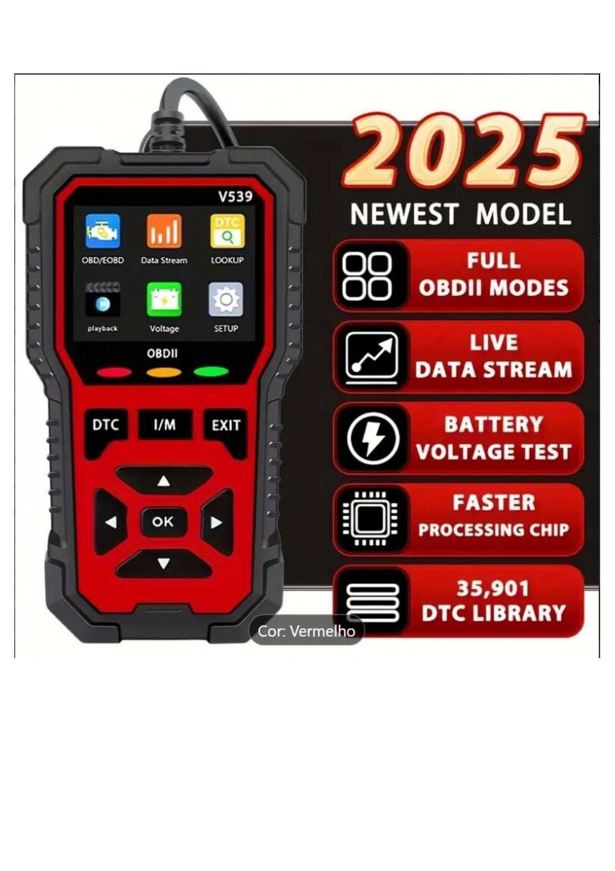 Máquina de auto diagnóstico OBD II (V539)