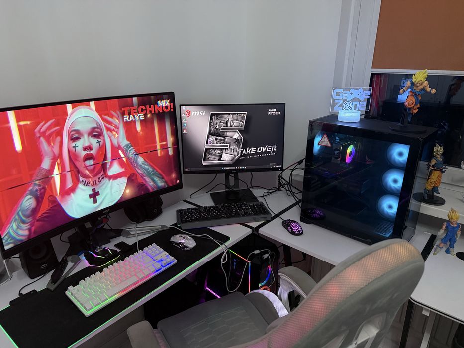 Gamingowy komputer Gamer ryzen 5 16 gb RTX ssd 1,5 Tb zestaw do gier