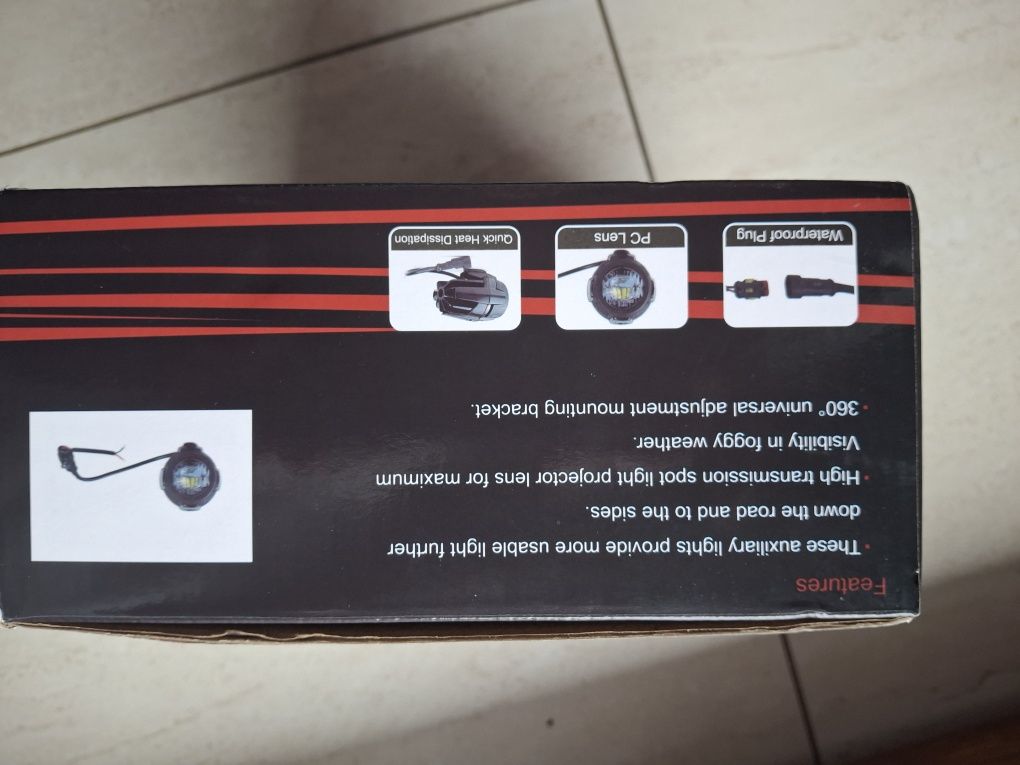 Halogeny motocyklowe led 12-24