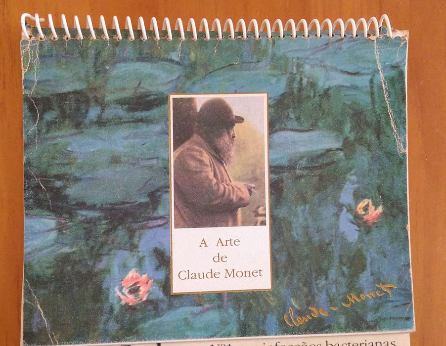 Calendário com 12 Pinturas - Arte de CLAUDE MONET