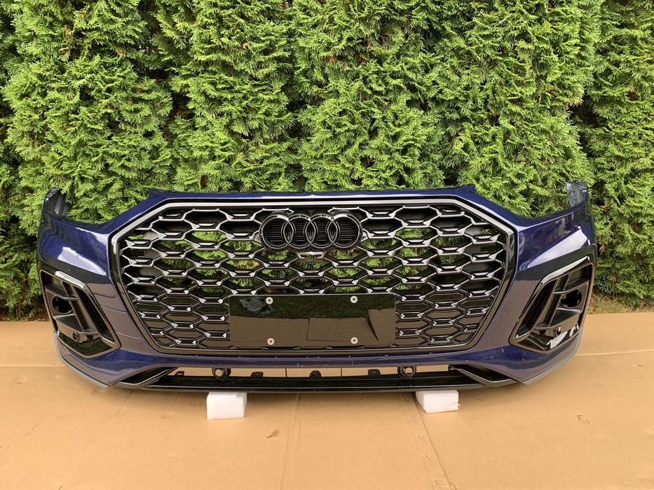 Бампер передній audi q5 80a решітка