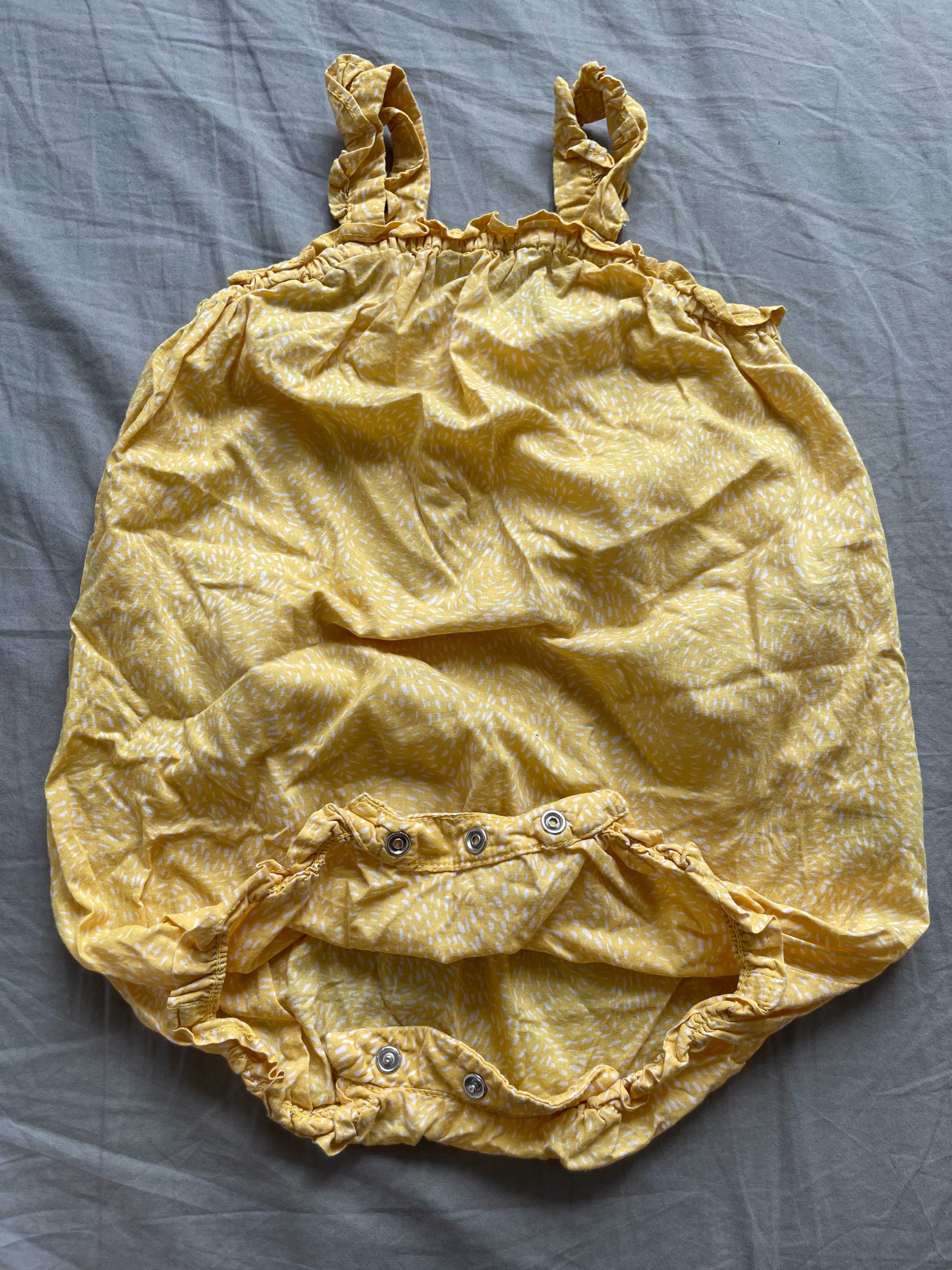 Rampers letni, cienka bawełna, bombka, H&M, 80, 9-12M