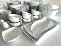 NOWY komplet serwis obiadowy Celebration porcelana Fyrklovern