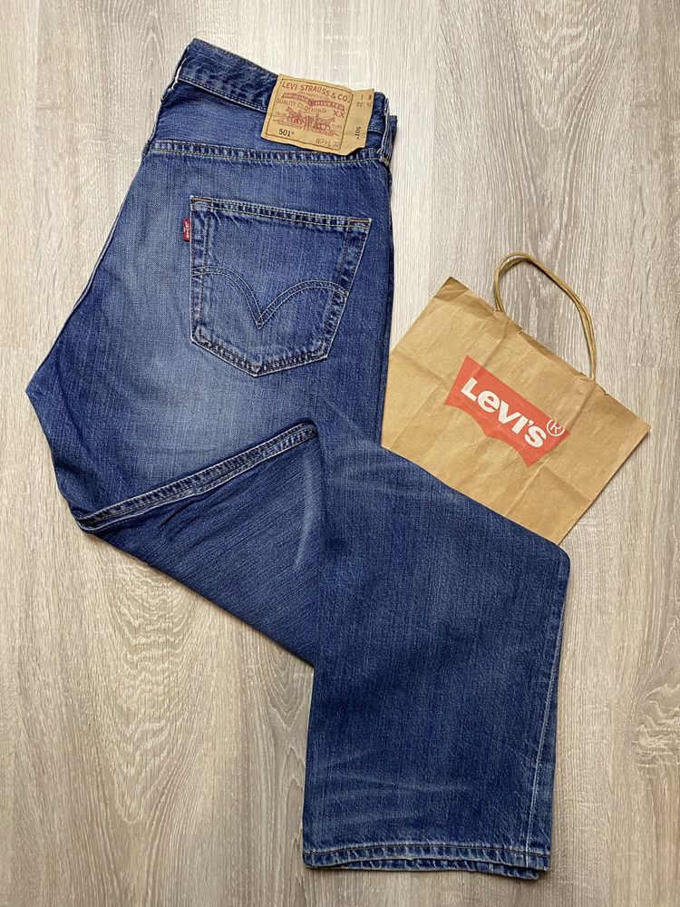 Мужские джинсы штаны Levis Левайс Levi's 501 W 34 L 32