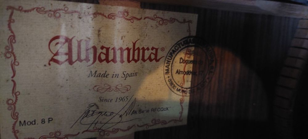 Guitarra Alhambra 8P