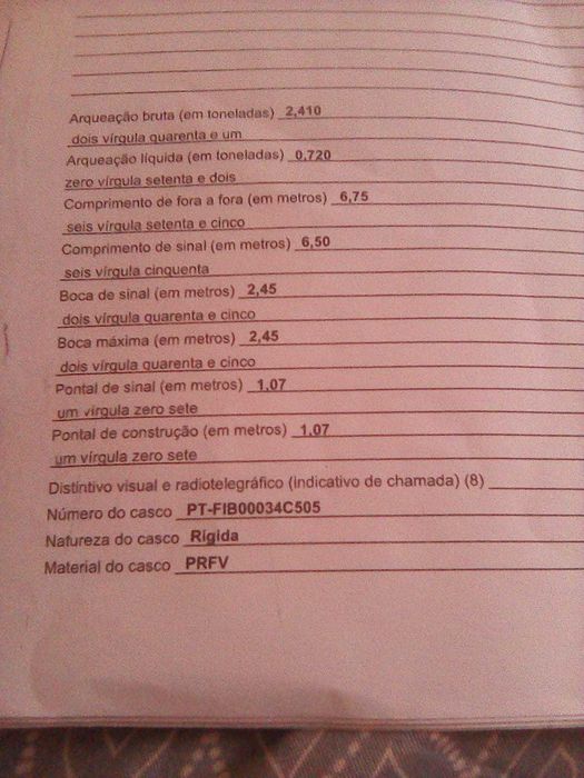Barco de pesca profissional