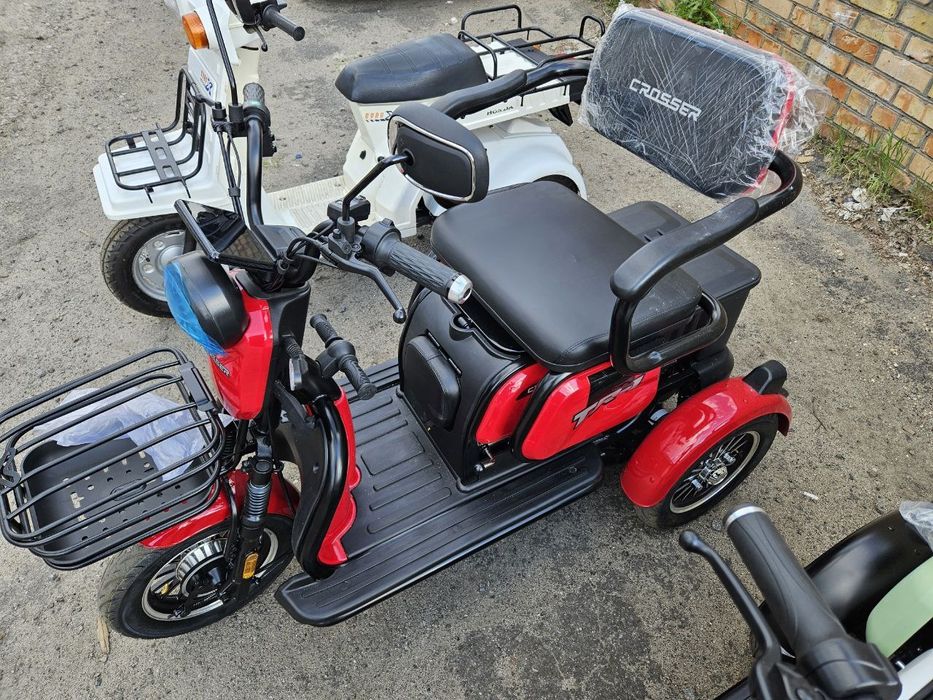 Новий електроскутер трицикл Crosser 600 Sokmoto X3 1500 max