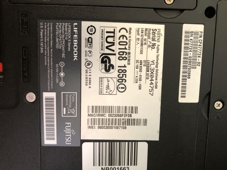 Portatil Fujitsu