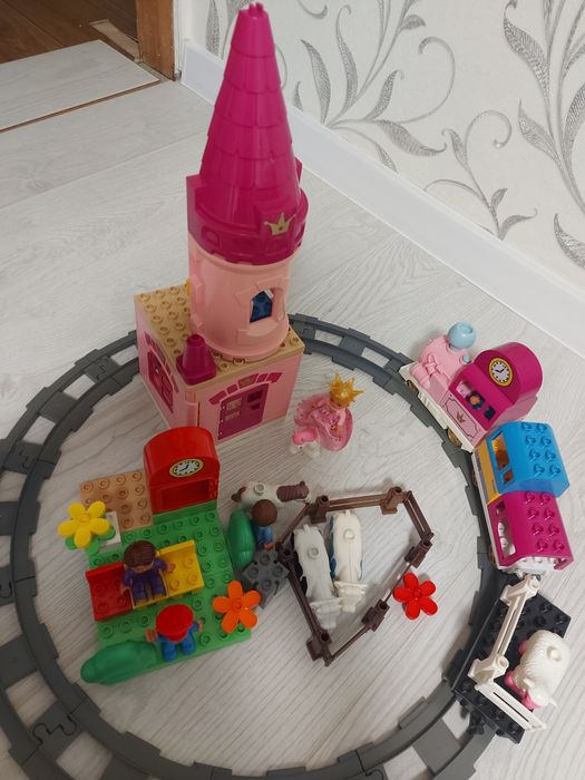 Дитячий, якісний конструктор залізна дорога