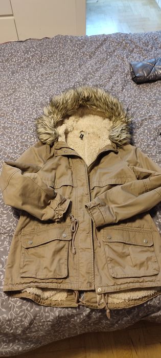 Kurtka parka z kożuszkiem H&M