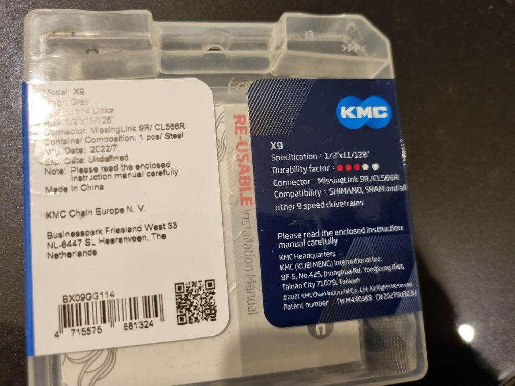 Łańcuch rowerowy KMC X9