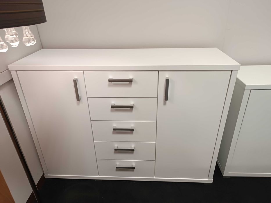 Nowa Komoda 165cm z Szufladami -BIAŁA, -50% OUTLET Meble Pyka OLESNO
