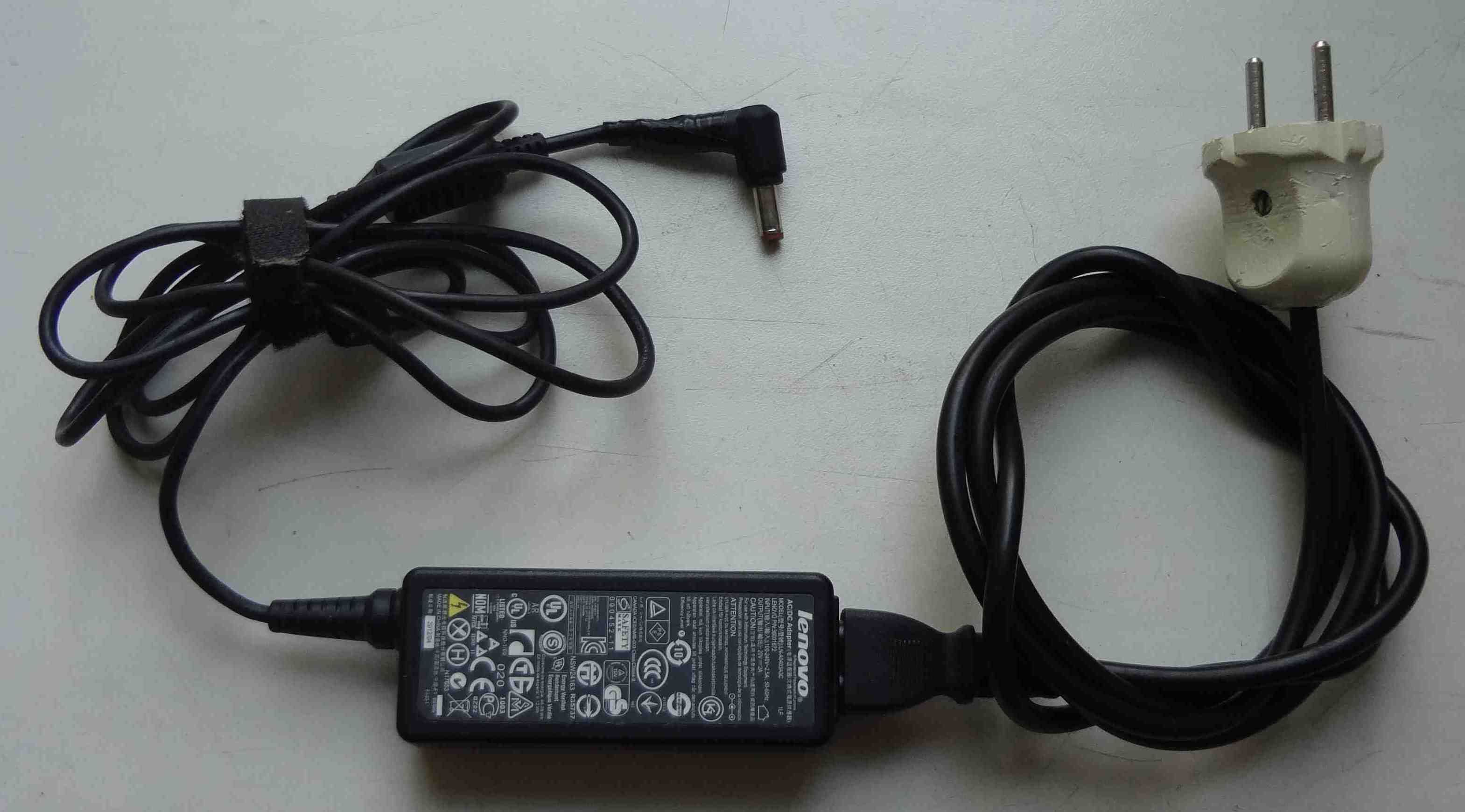 Зарядное устройство для ноутбука Lenovo 20V 2A LN-A0403A3C блокпитания