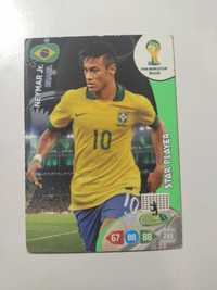 Karta piłkarska panini world cup brasil 2014 Neymar star player