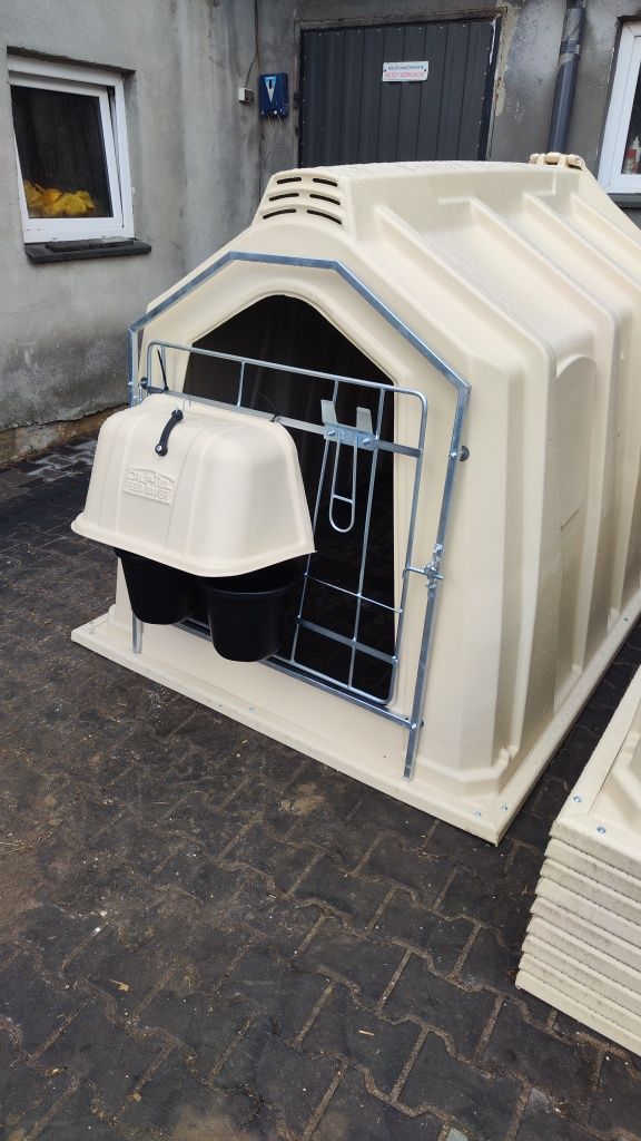 Budka dla cieląt XXL Calf Tel Twin Hutch Holm & Laue 3.5m2 DOBROSTAN