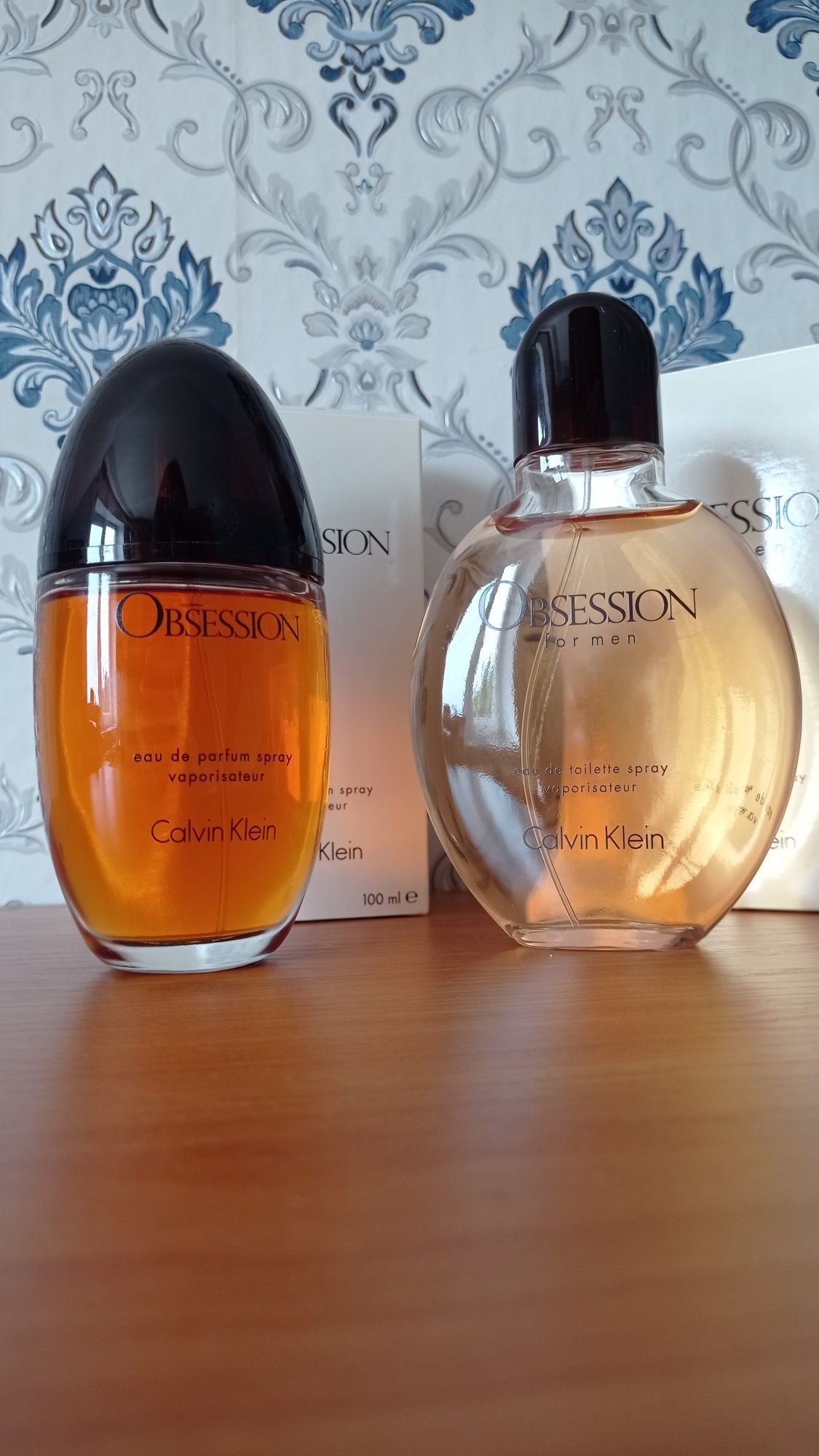 Perfumy Calvin Klain Obsession dla niego 125 ml dla niej 100 ml zestaw