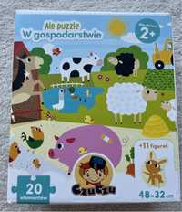 Puzzle z figurkami zwierząt „W gospodarstwie”