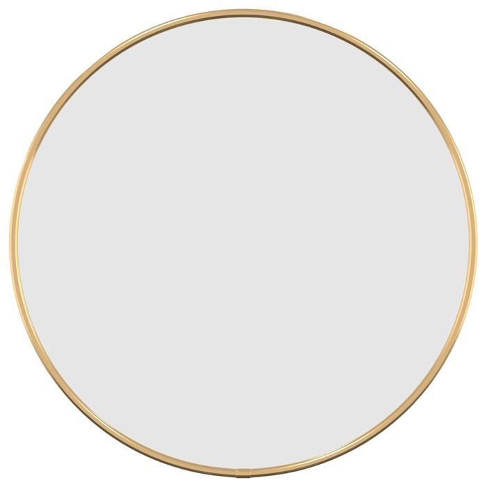 Vidaxl Lustro Ścienne, Złote, Ø 40 Cm, Okrągłe