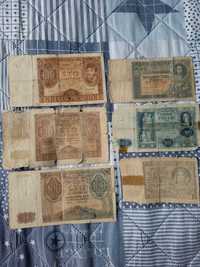 stare polskie banknoty okupacja niemiecka PRL 5,20,100 zł 1931,1936 r