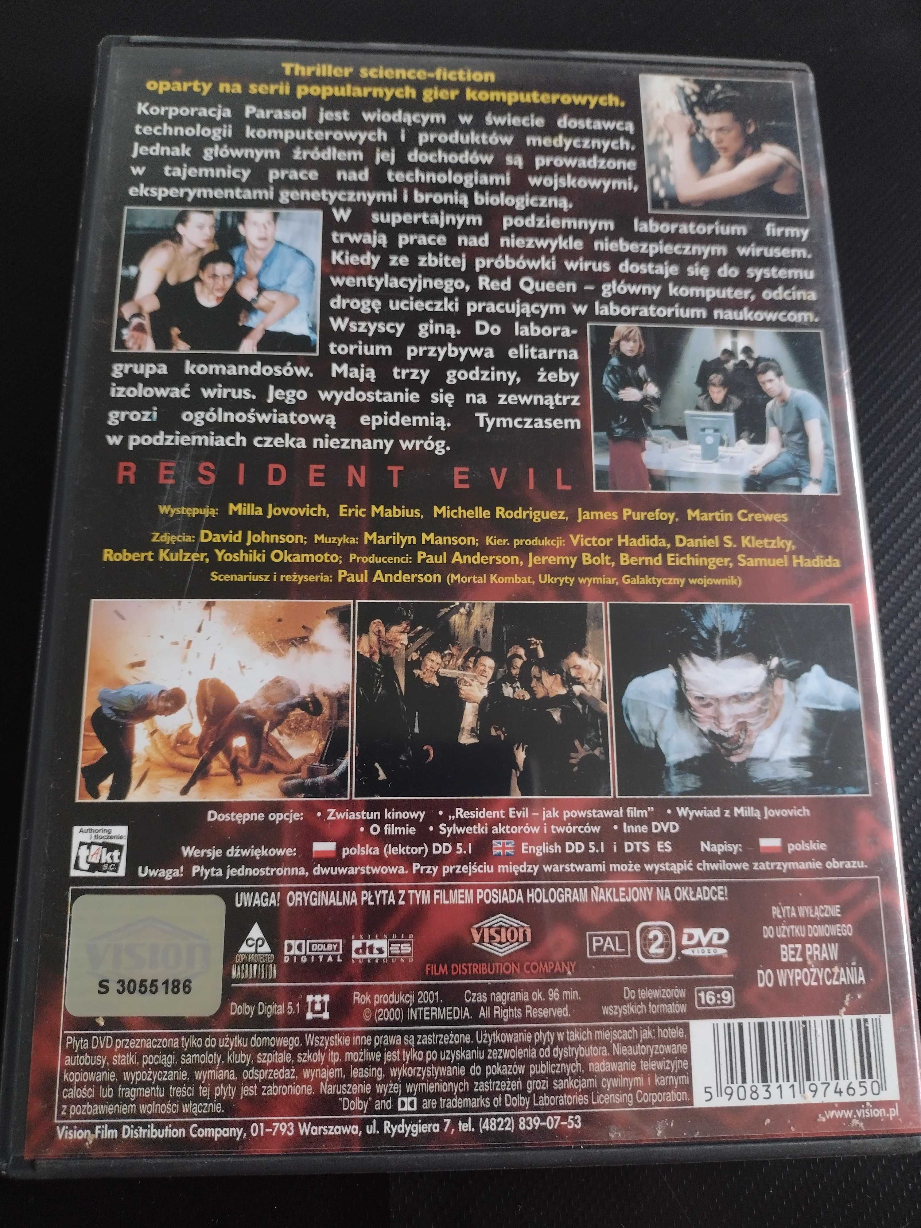 Resident Evil DVD film