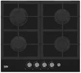 Płyta gazowa BEKO HILG64225S 60 cm Czarne szkło
