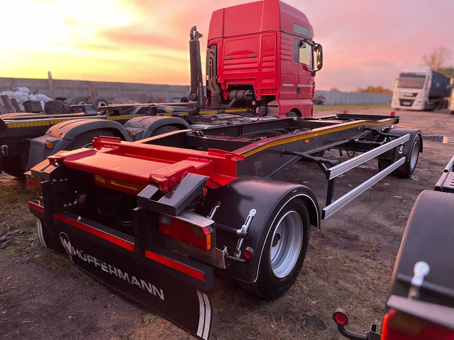 HUFFERMANN HSA 18.70 2005 Przyczepa pod kontenery do hakowca