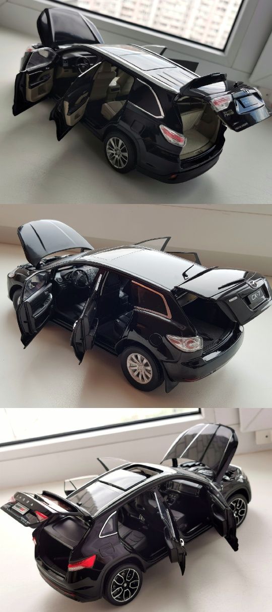 Модель 1:18 Paudi Toyota Highlander/Mazda CX-7/Skoda Kodiaq GT black
