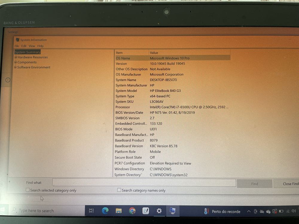 Portátil ho EliteBook