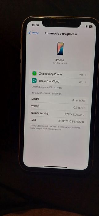 Iphone XR  zadbany nowa bateria