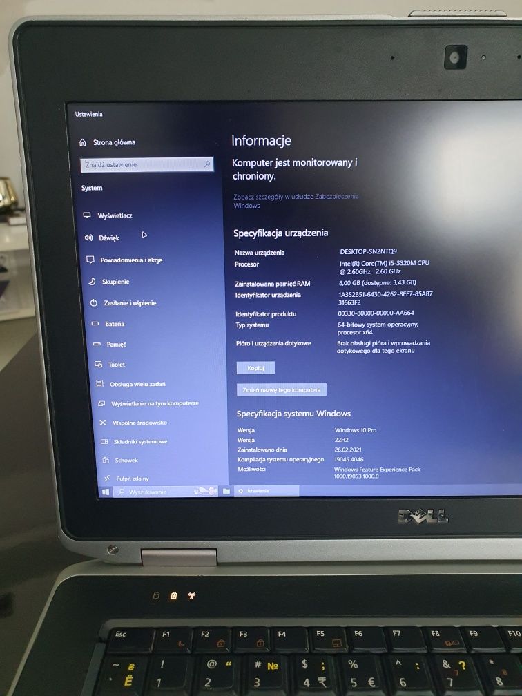 Dell Latitude E6430 i5 Win 10 Pro