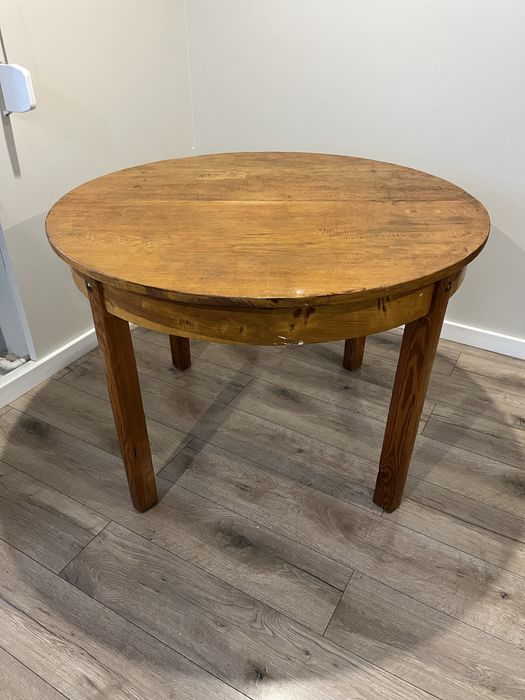 Stół drewniany rozkładany 110 - 160 prl