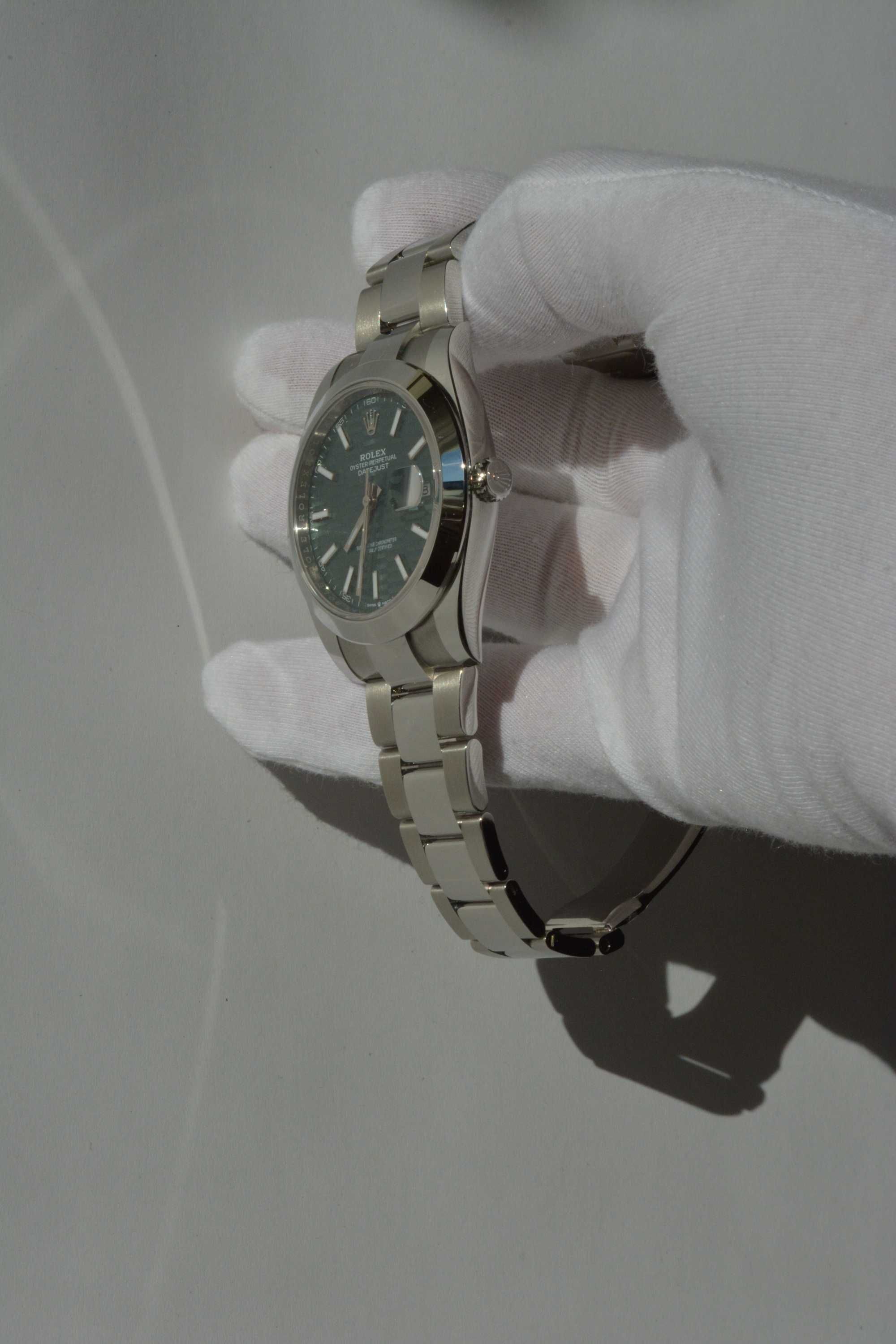 Rolex DATEJUST II 41MM zielony! 126300 nowy (08.2023), nie noszony